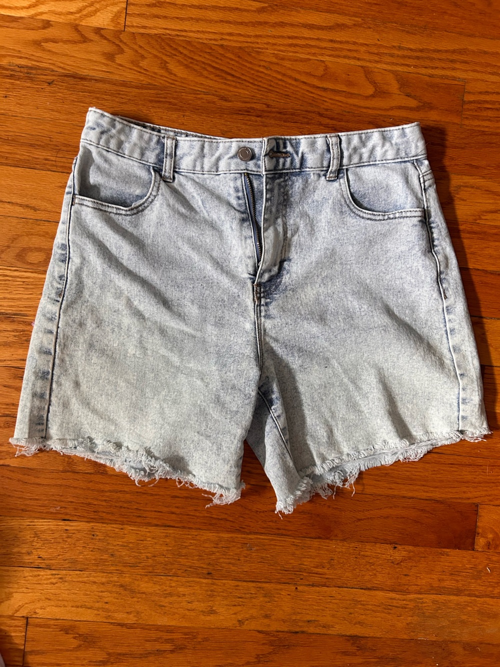 No Boundaries Light Blue Cutoff Denim Shorts